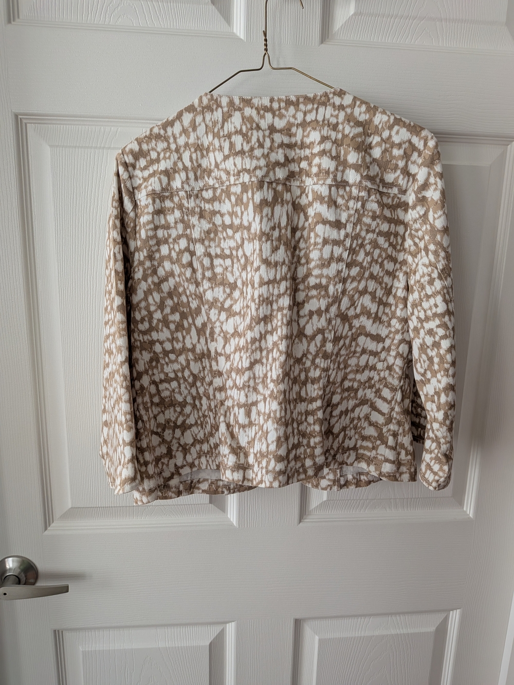 Ruby Rd. Beige & White Patterned  Jacket - Picture 2 of 9